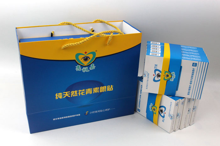 哪里可以做禮盒包裝？護眼神器亮視嘉護眼貼禮盒包裝+手提袋套裝出自長(cháng)沙印刷廠(chǎng)